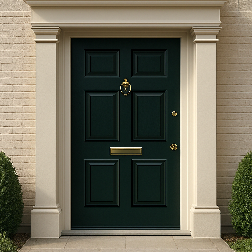 An elegant composite front door on a UK home